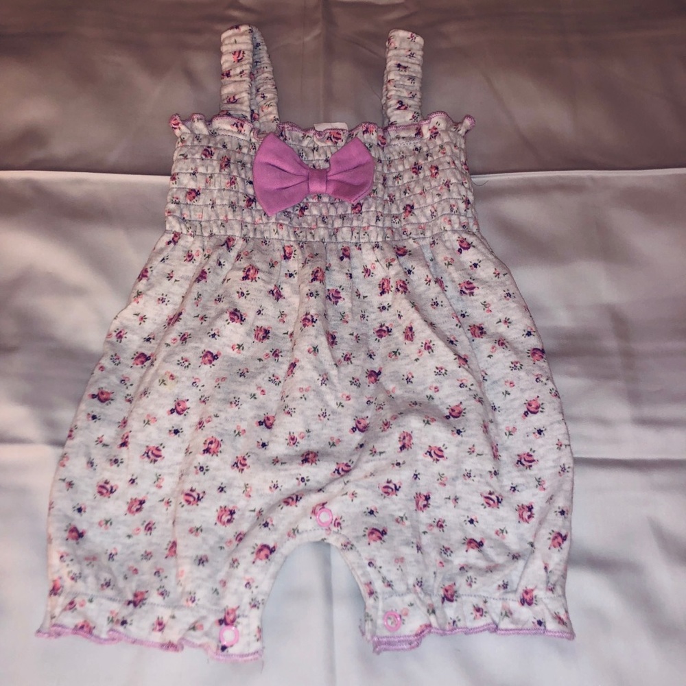 0-6 month flower jumper